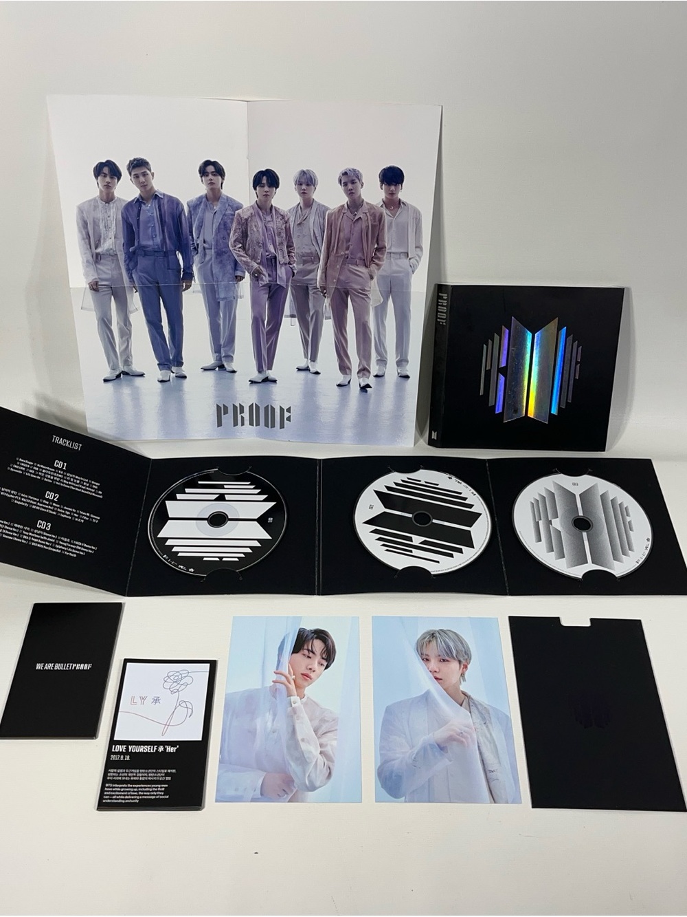BTS Proof 3 Cd and Extras set NO PHOTOBOOK
